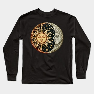 Sun and Moon Mosaic Long Sleeve T-Shirt